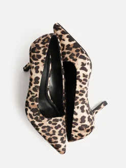 Linzi Animal Wide Fit Aim Closed Court Stiletto Heels