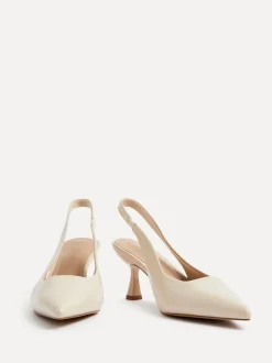 Linzi Beige Presley Stiletto Pointed Court Heels
