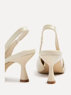 Linzi Beige Presley Stiletto Pointed Court Heels