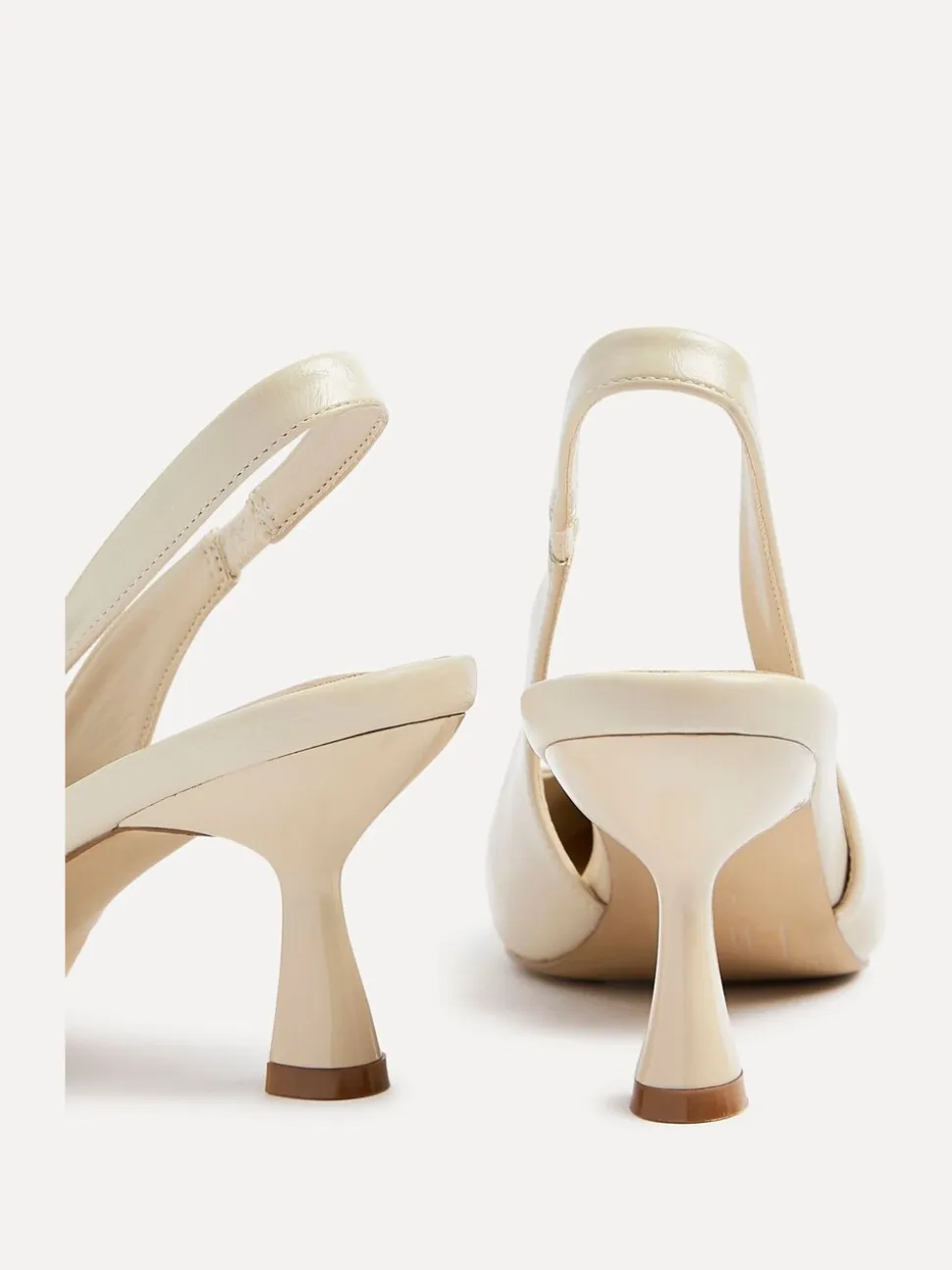 Linzi Beige Presley Stiletto Pointed Court Heels