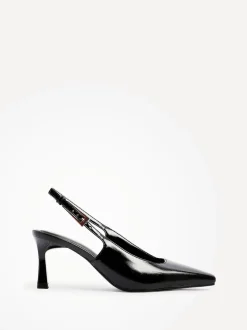 Linzi Black Avani Stiletto Court Heels