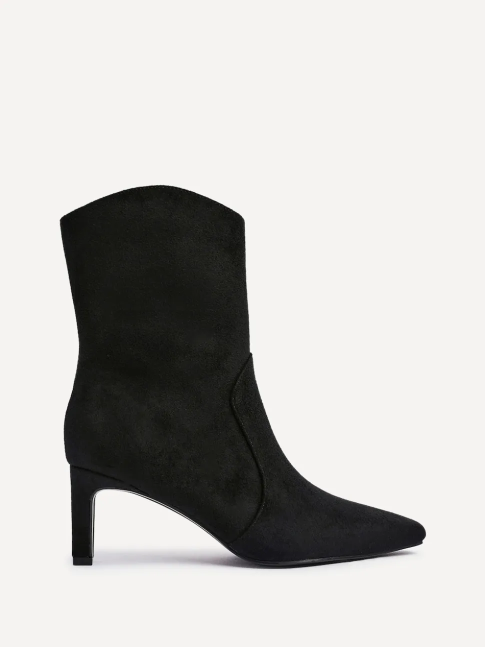 Linzi Black Calabasas Block Heel Ankle Boots