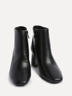 Linzi Black Cove Comfort Block Heeled Ankle Boot