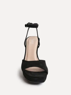 Linzi Black Diva Platform Block Heels