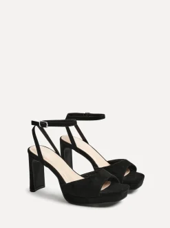 Linzi Black Diva Platform Block Heels