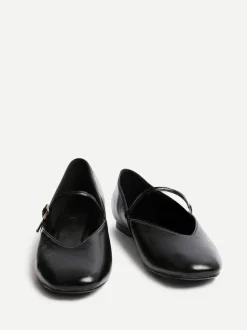Linzi Black Hush Square Toe Mary Jane Shoes