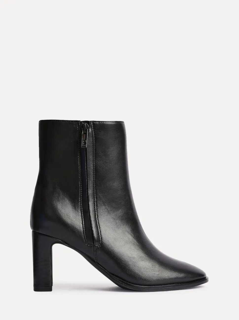 Linzi Black Jonas Block Heel Ankle Boots