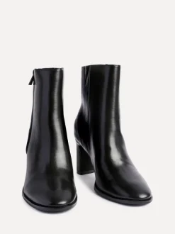 Linzi Black Jonas Block Heel Ankle Boots