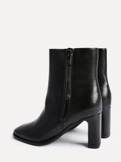 Linzi Black Jonas Block Heel Ankle Boots