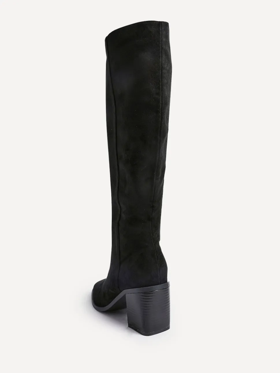 Linzi Black Levine Block Heeled High Leg Boots
