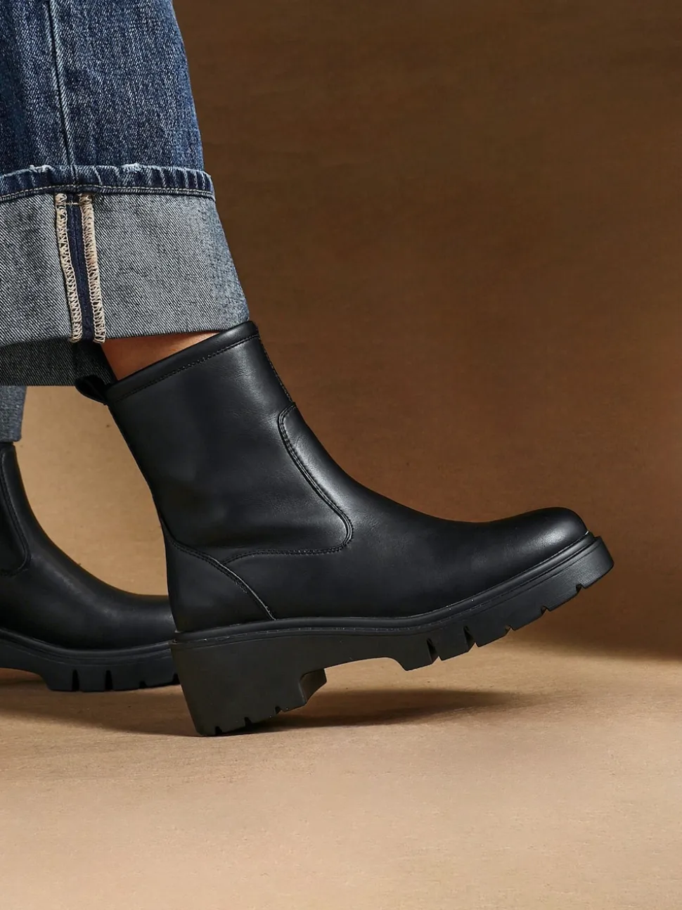 Linzi Black Limited Wedge Ankle Boots