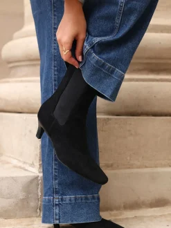 Linzi Black Ritual Kitten Heeled Chelsea Boots