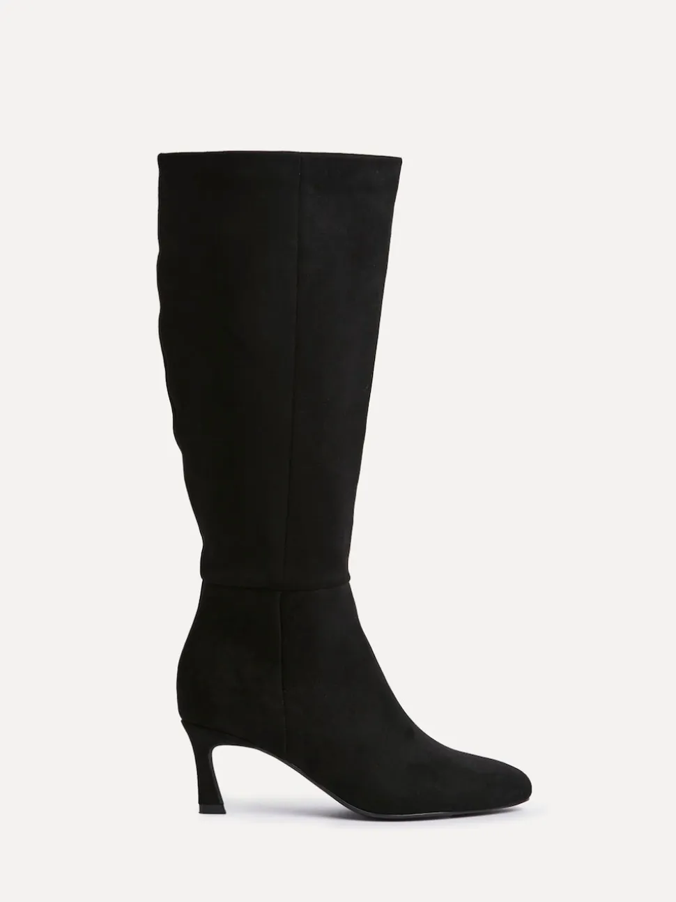 Linzi Black Rush Pointed Toe High Leg Stiletto Boots