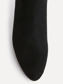 Linzi Black Rush Pointed Toe High Leg Stiletto Boots