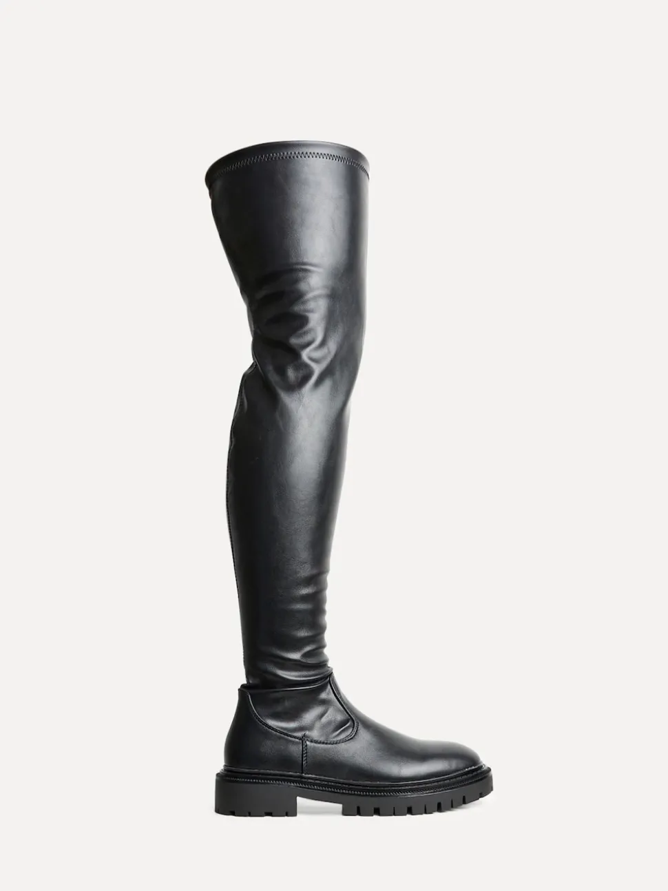Linzi Black Sonny Over The Knee Long Boots