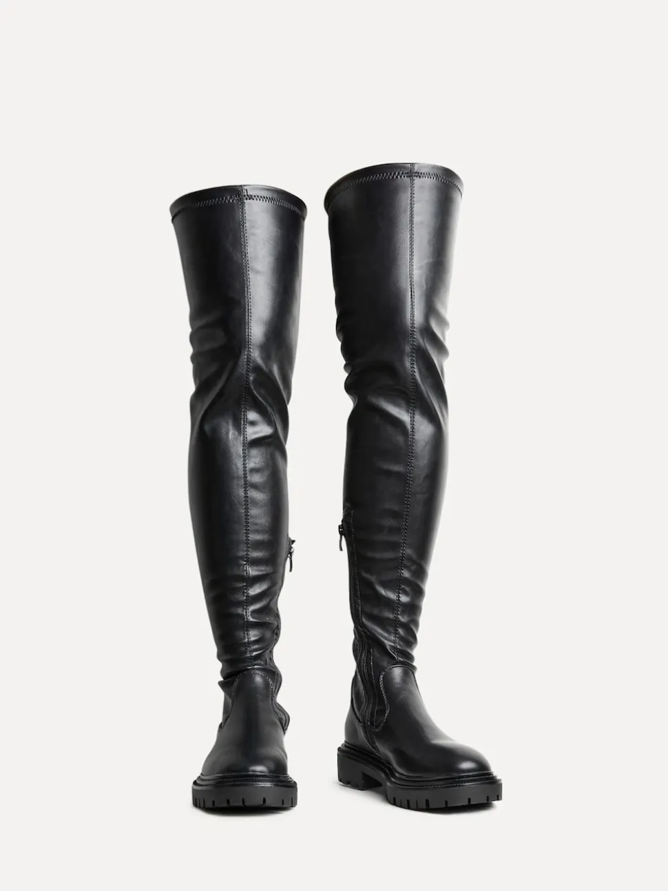 Linzi Black Sonny Over The Knee Long Boots
