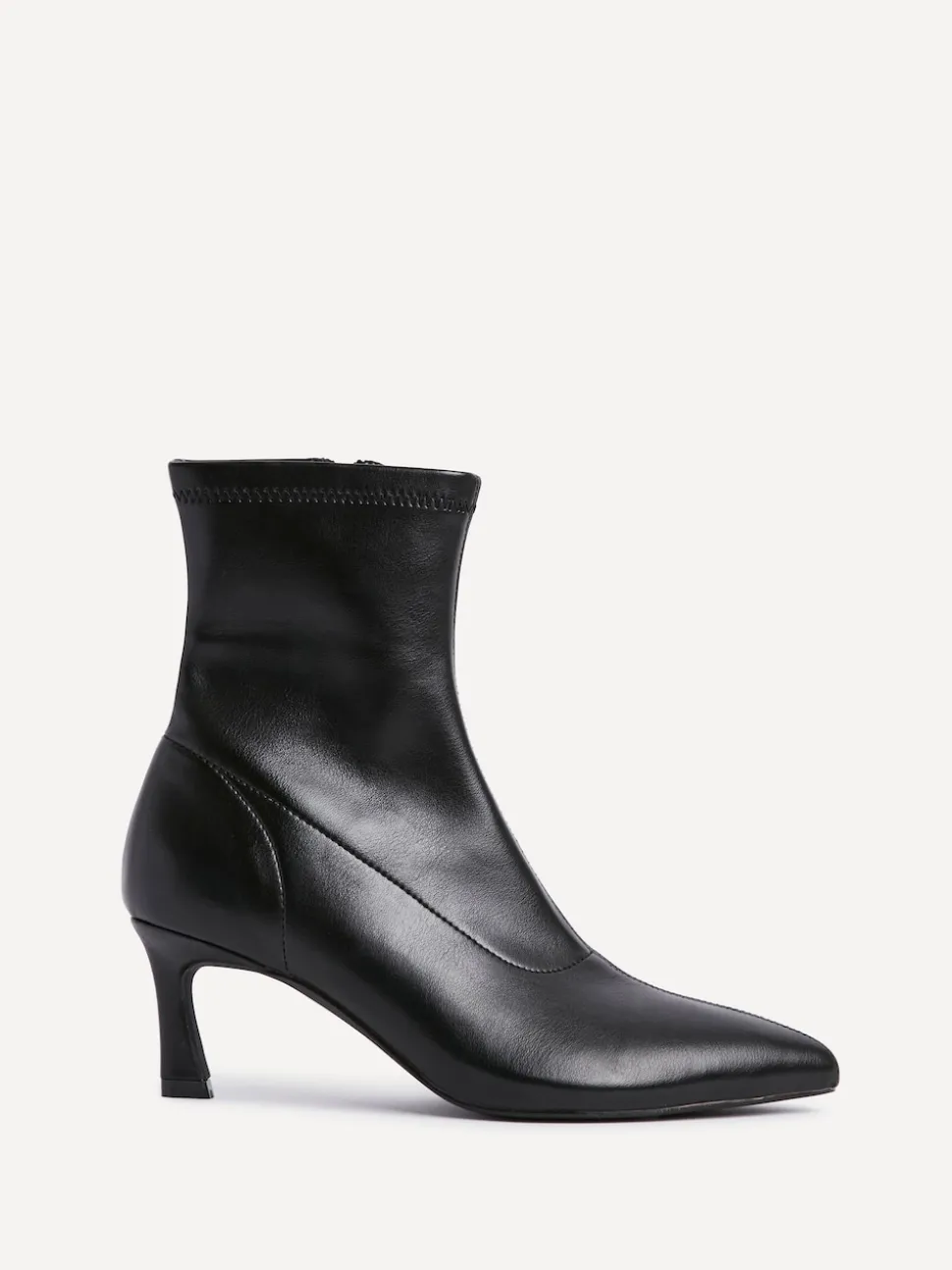 Linzi Black Upgrade Kitten Heel Ankle Boots
