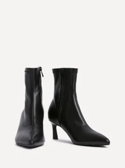Linzi Black Upgrade Kitten Heel Ankle Boots