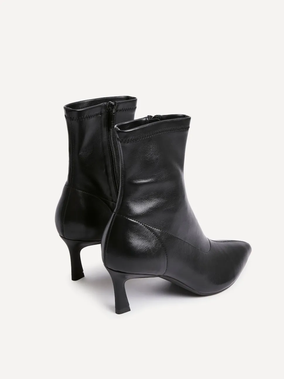 Linzi Black Upgrade Kitten Heel Ankle Boots