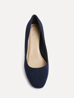 Linzi Blue Agenda Block Heel Courts