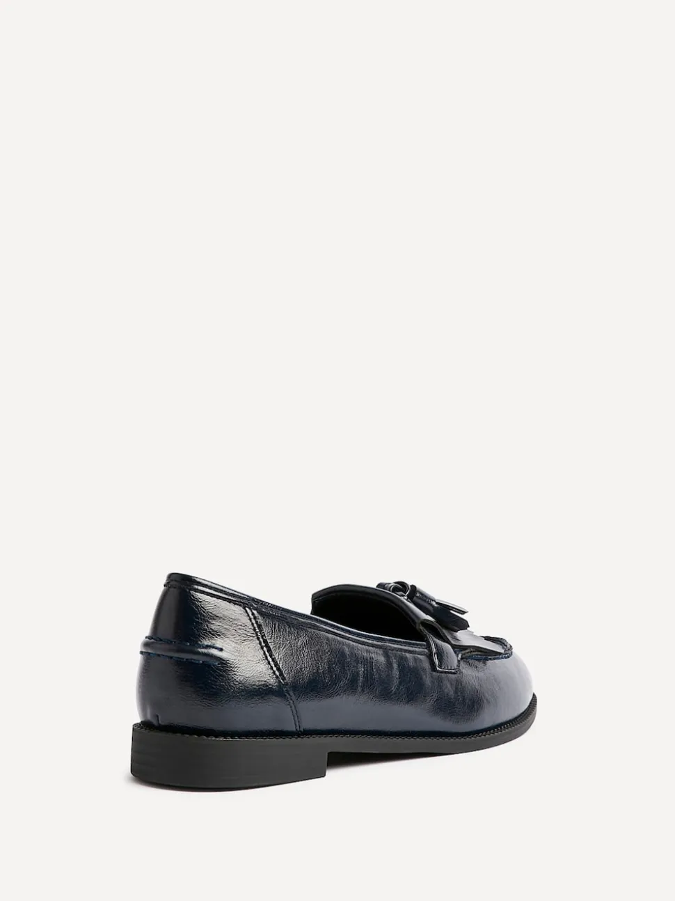Linzi Blue Rosemary Classic Slip-On Loafers With Tassel Detail
