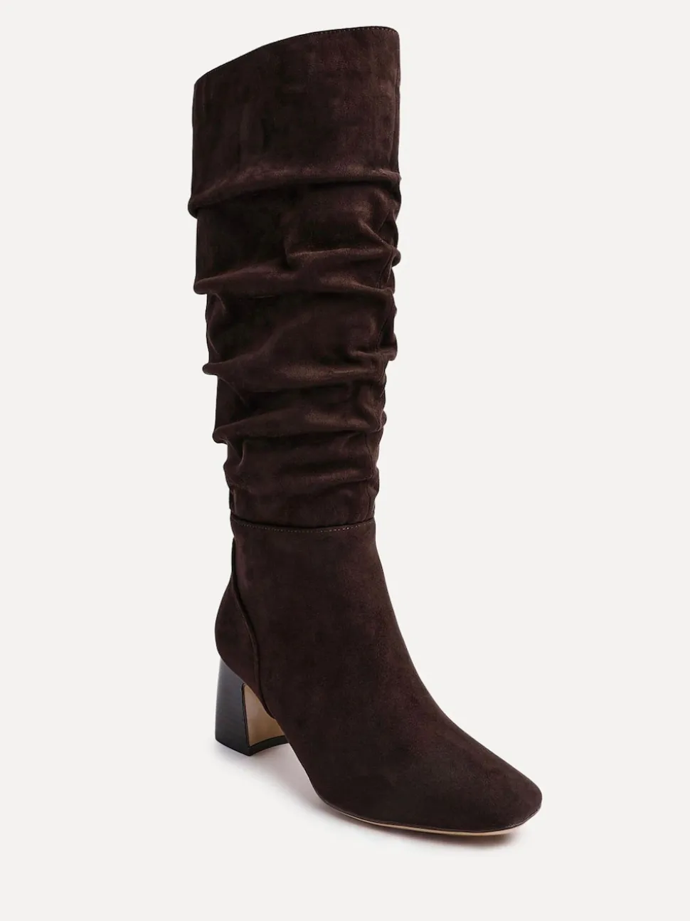 Linzi Brown Alpine Alpine Ruched High Leg Boots