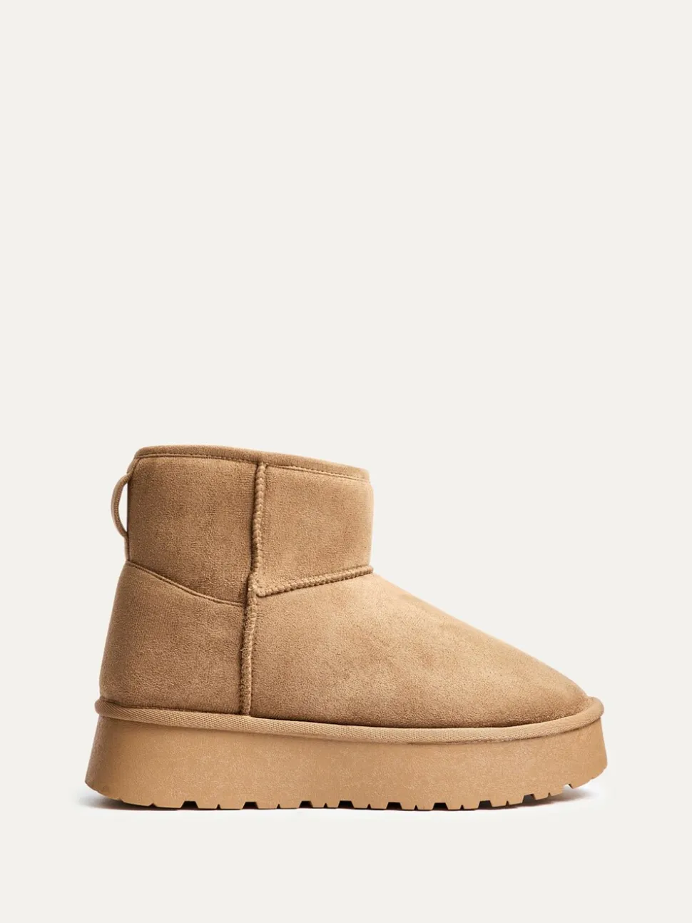 Linzi Brown Cammie Platform Ankle Boots With Inside Zip