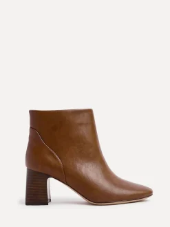 Linzi Brown Cove Comfort Block Heeled Ankle Boot