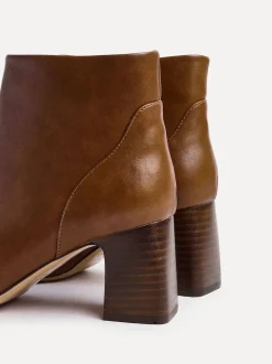 Linzi Brown Cove Comfort Block Heeled Ankle Boot