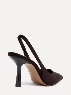 Linzi Brown Dark Dash Slingback Court Heels