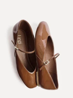 Linzi Brown Hush Square Toe Mary Jane Shoes