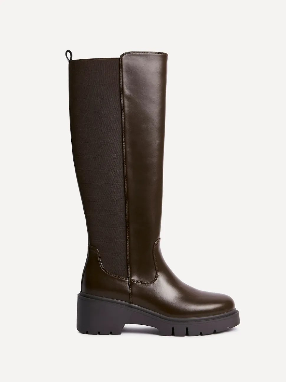 Linzi Brown Hyland High Leg Wedges Boots