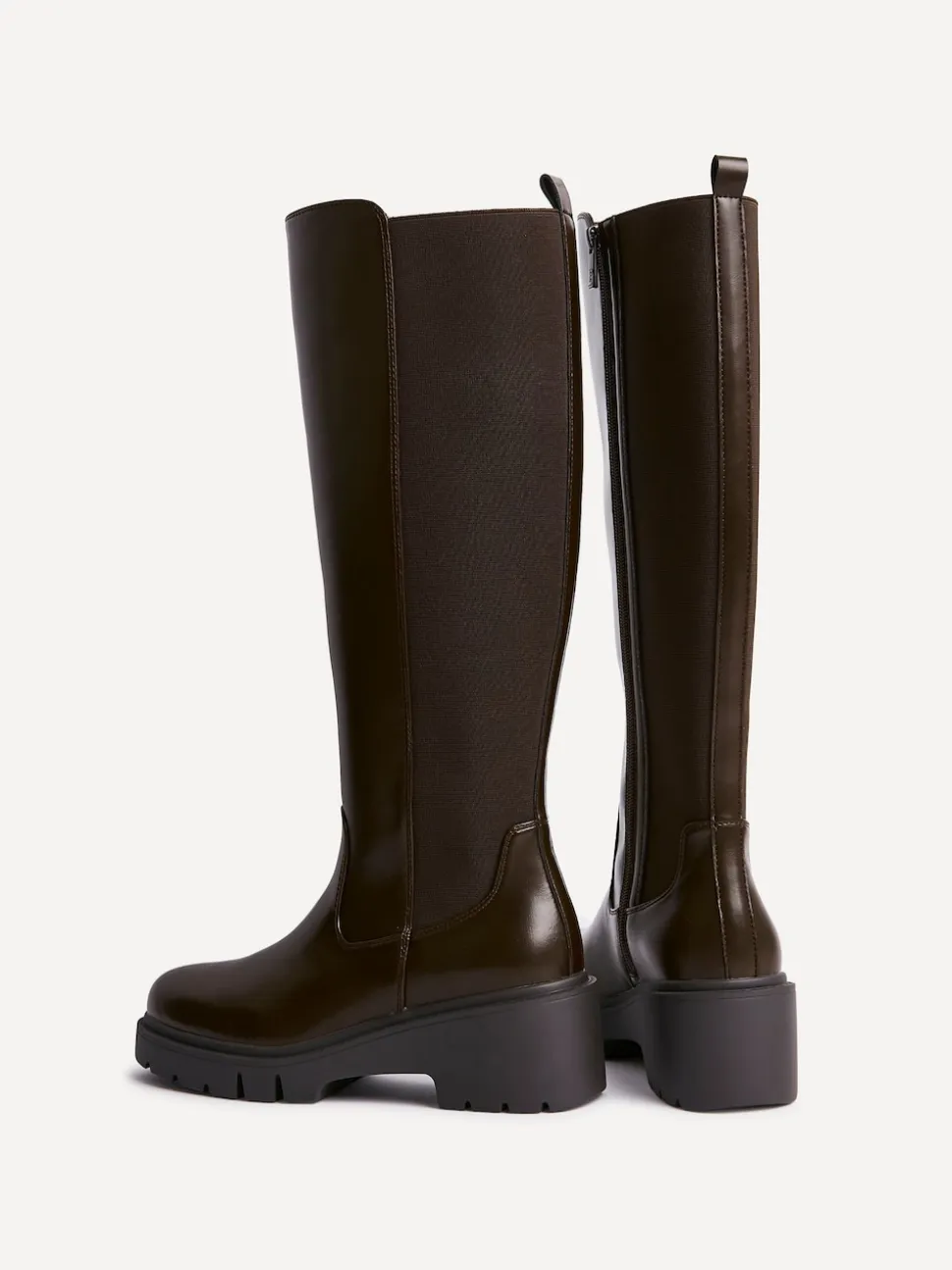 Linzi Brown Hyland High Leg Wedges Boots