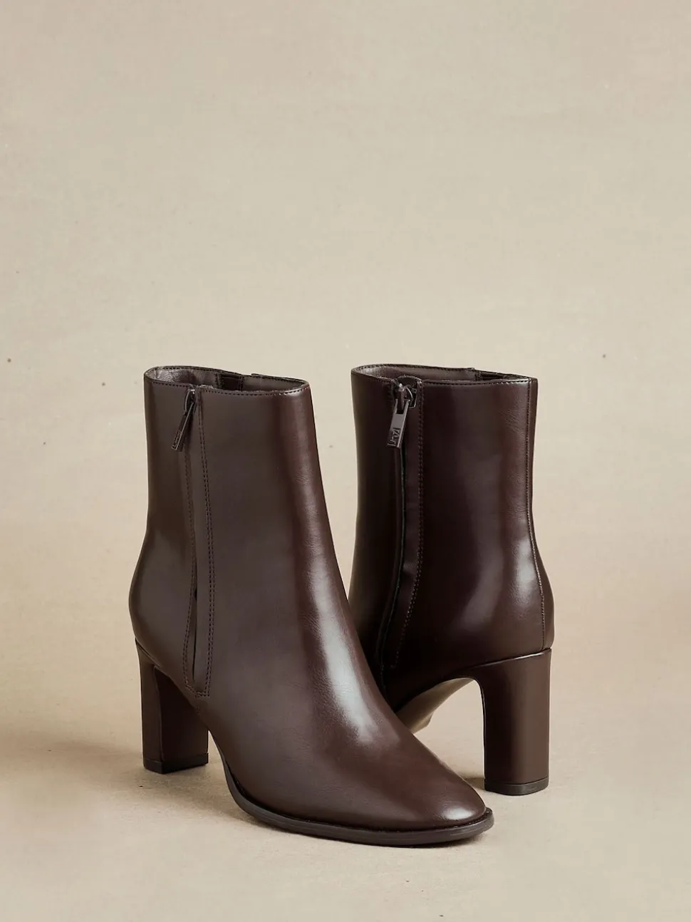 Linzi Brown Jonas Block Heel Ankle Boots