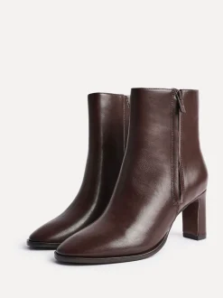 Linzi Brown Jonas Block Heel Ankle Boots