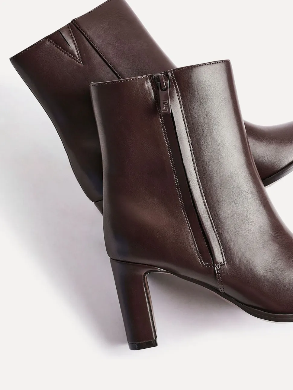 Linzi Brown Jonas Block Heel Ankle Boots