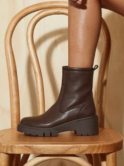 Linzi Brown Limited Wedge Ankle Boots