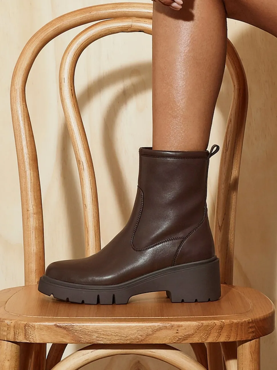 Linzi Brown Limited Wedge Ankle Boots
