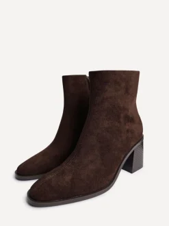 Linzi Brown Orlando Block Heeled Ankle Boots