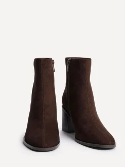 Linzi Brown Orlando Block Heeled Ankle Boots