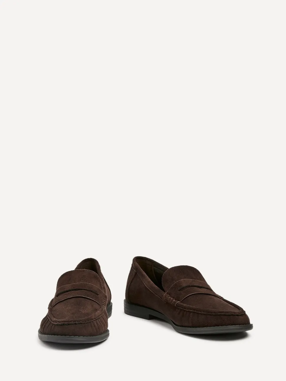 Linzi Brown Precise Classic Loafers With Front Tab