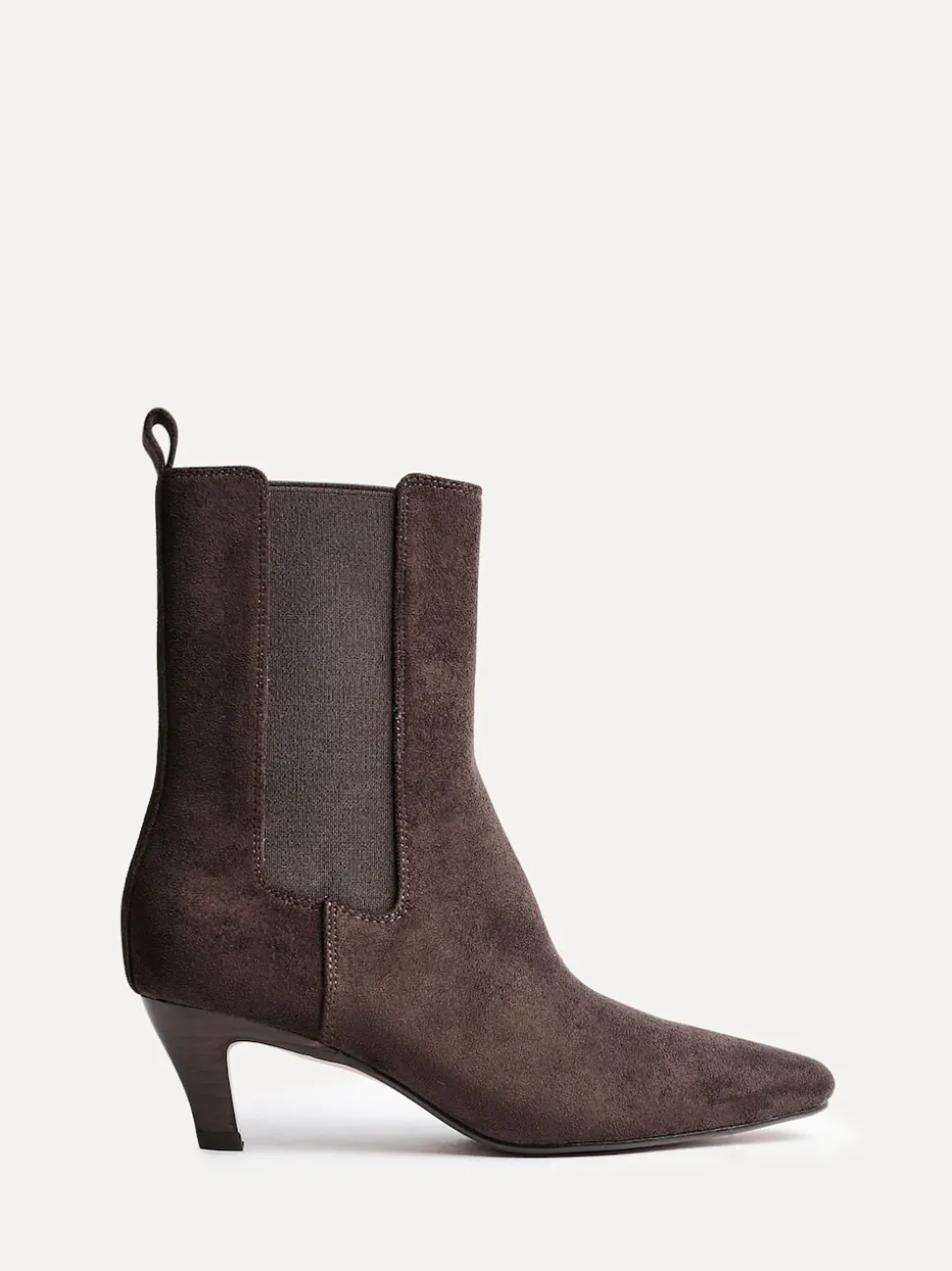 Linzi Brown Ritual Kitten Heeled Chelsea Boots