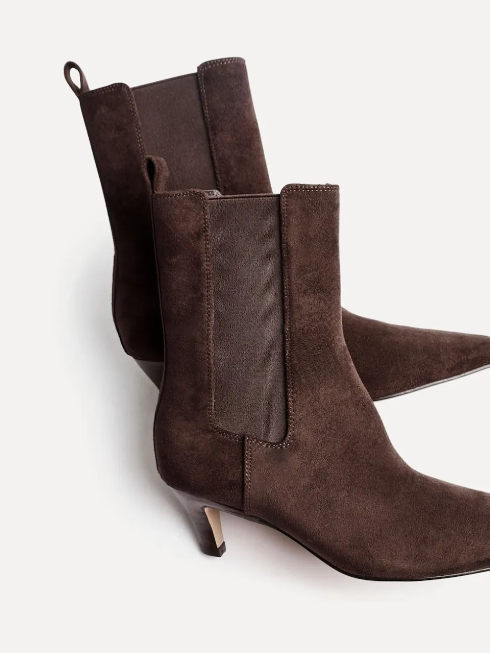 Linzi Brown Ritual Kitten Heeled Chelsea Boots