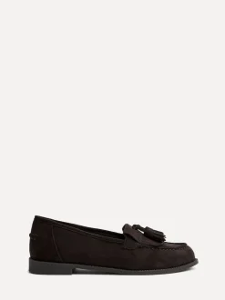 Linzi Brown Rosemary Classic Slip-On Loafers With Tassel Detail