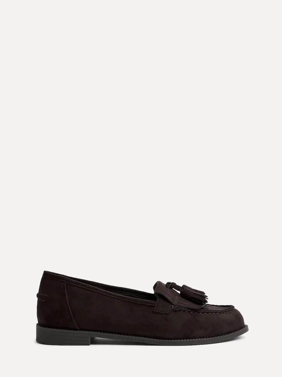 Linzi Brown Rosemary Classic Slip-On Loafers With Tassel Detail