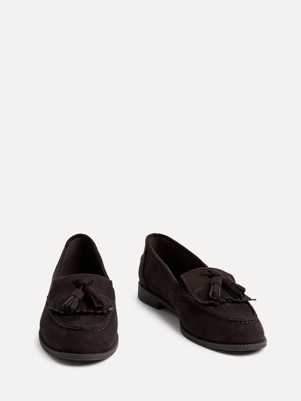 Linzi Brown Rosemary Classic Slip-On Loafers With Tassel Detail