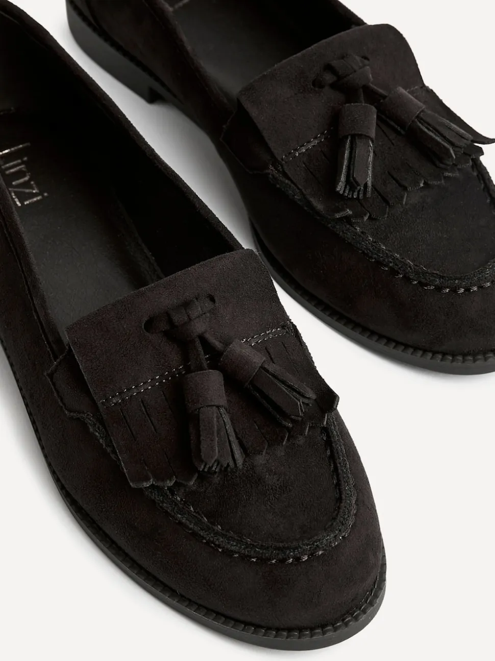Linzi Brown Rosemary Classic Slip-On Loafers With Tassel Detail