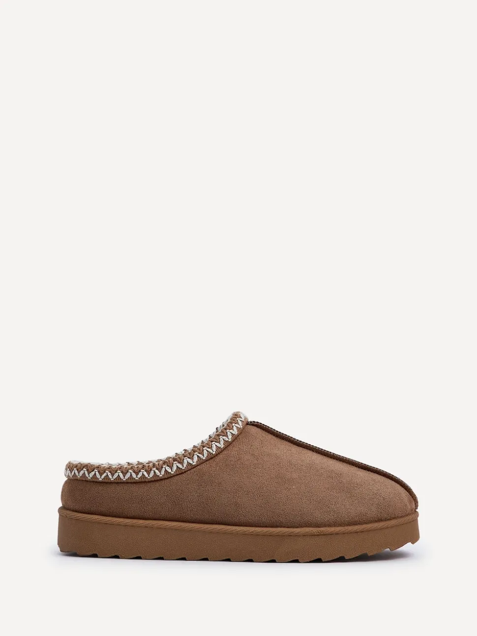 Linzi Brown Tana Faux Suede Slip-On Slippers