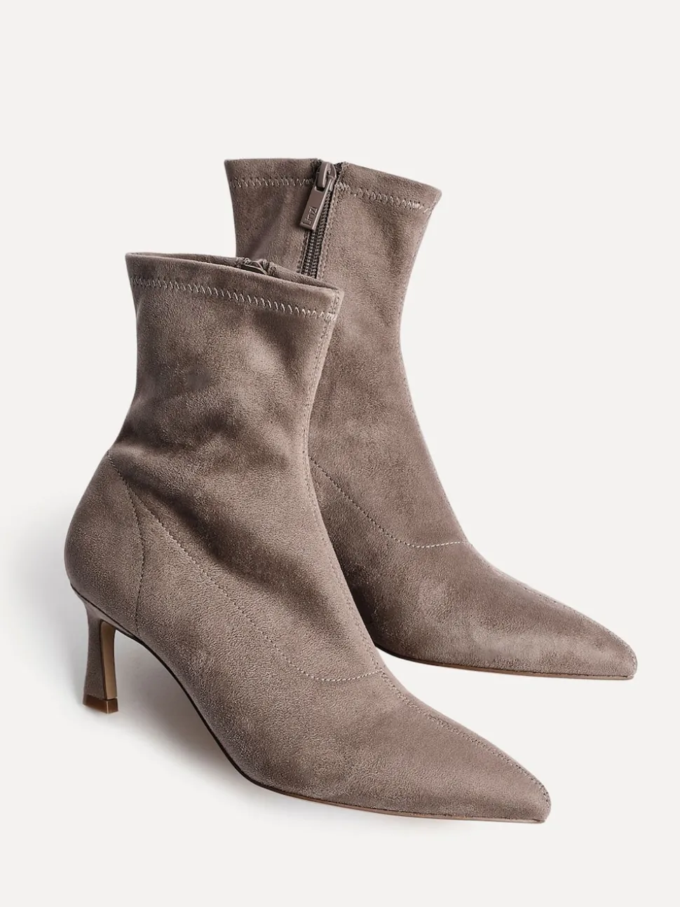 Linzi Brown Upgrade Kitten Heel Ankle Boots