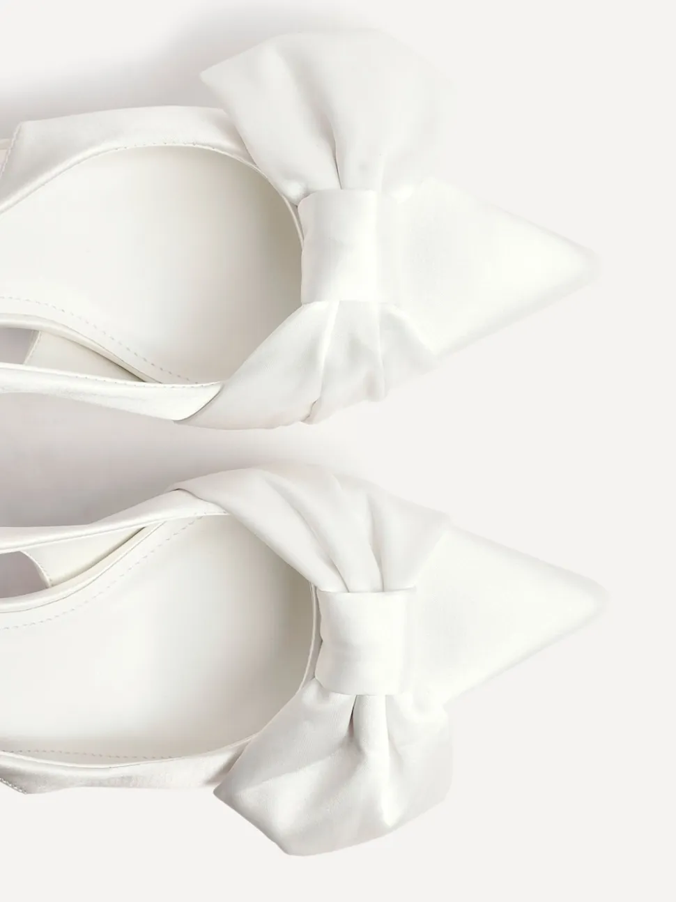 Linzi Cream Bridal Always Courts With Bow Detail